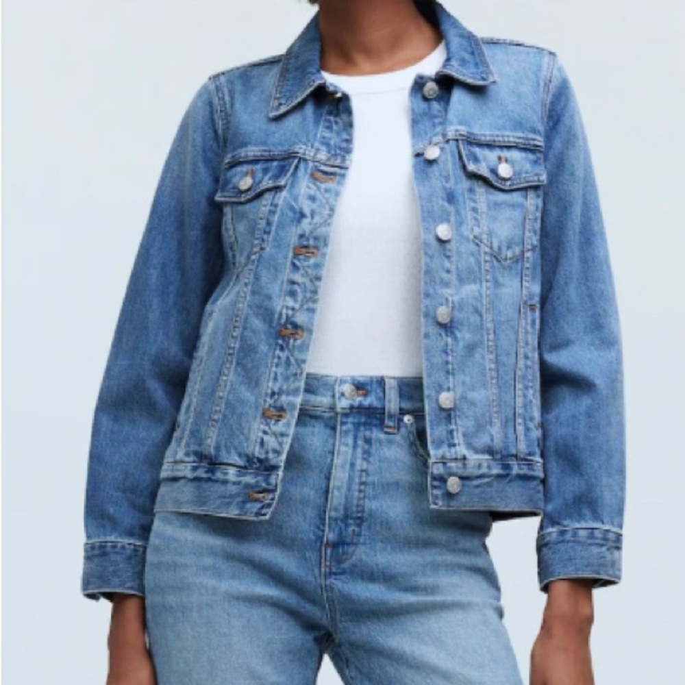 Madewell denim jean jacket in Medford wash size ccs